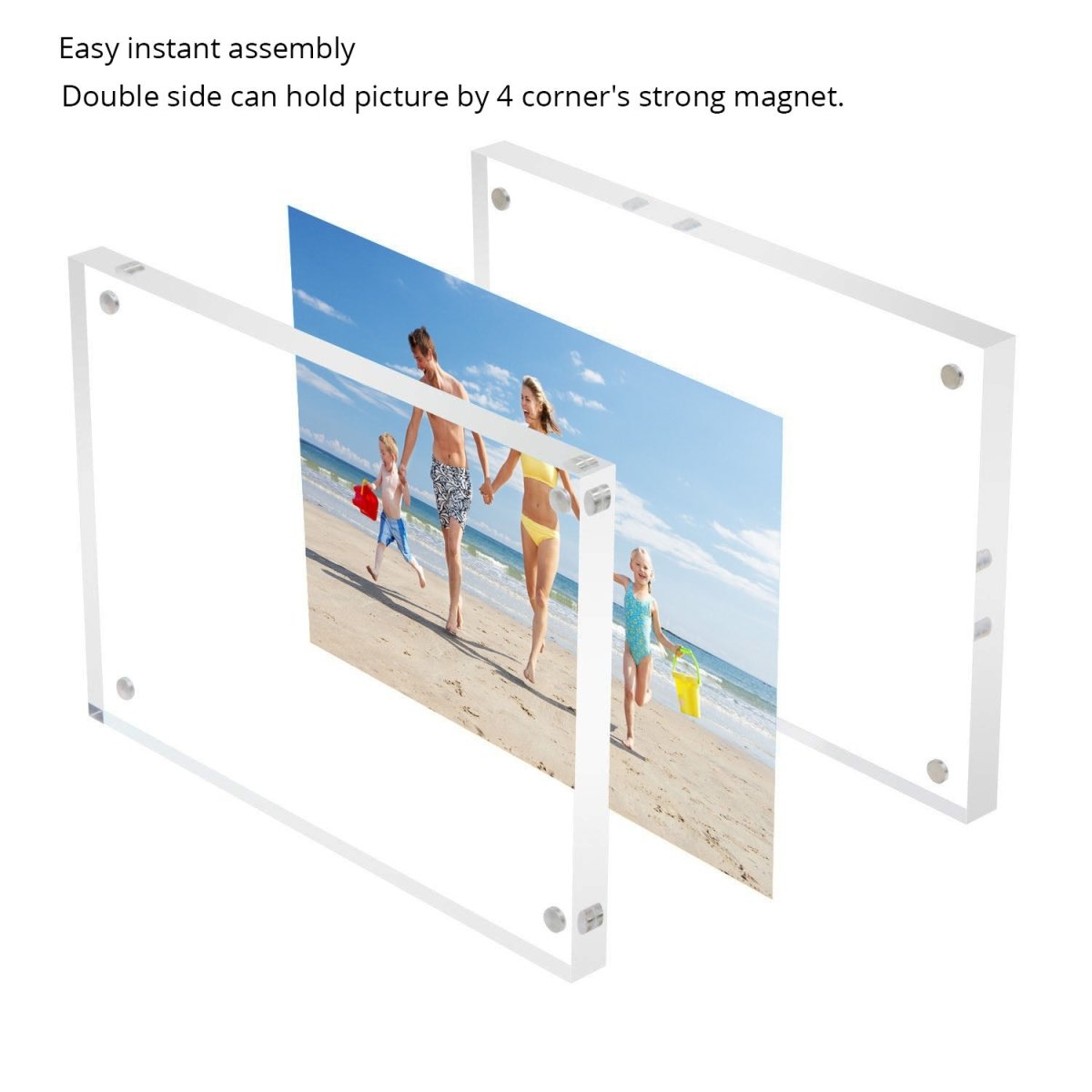 acrylic magnetic picture frames cheap acrylic magnetic photo frames magnetic acrylic picture frame 1 Pack 8x10 Acrylic Strong Magnetic Photo Frame YIFU DISPLAY