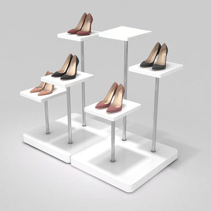 clothes shop window display ideas display props for retail stores display props for sale Clothing and shoes window display stand,display racks for shoe store, small shelves for bag store display. YIFU DISPLAY