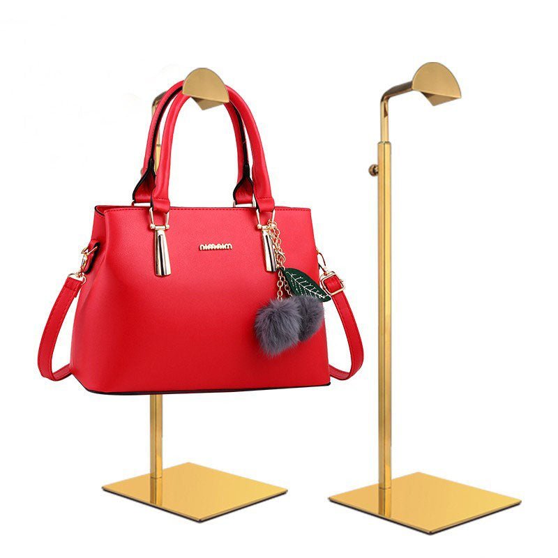 Handbag Display Stand Purse Display Stand purse holders stand Handbag Rack Display - Set of Two Adjustable Gold Handbag Display Stand YIFU DISPLAY