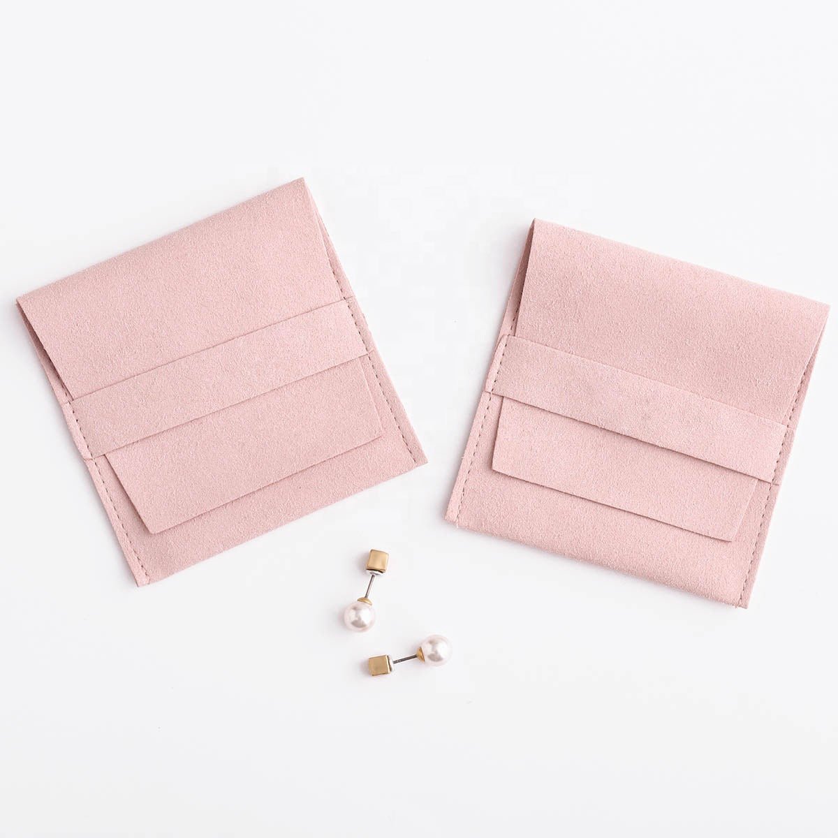 custom microfiber pouch microfiber jewelry pouch microfiber pouch Microfiber Jewelry Pouch Luxury Small Jewelry Gift Bag Necklace Earrings Rings Package with Band, Pink YIFU DISPLAY