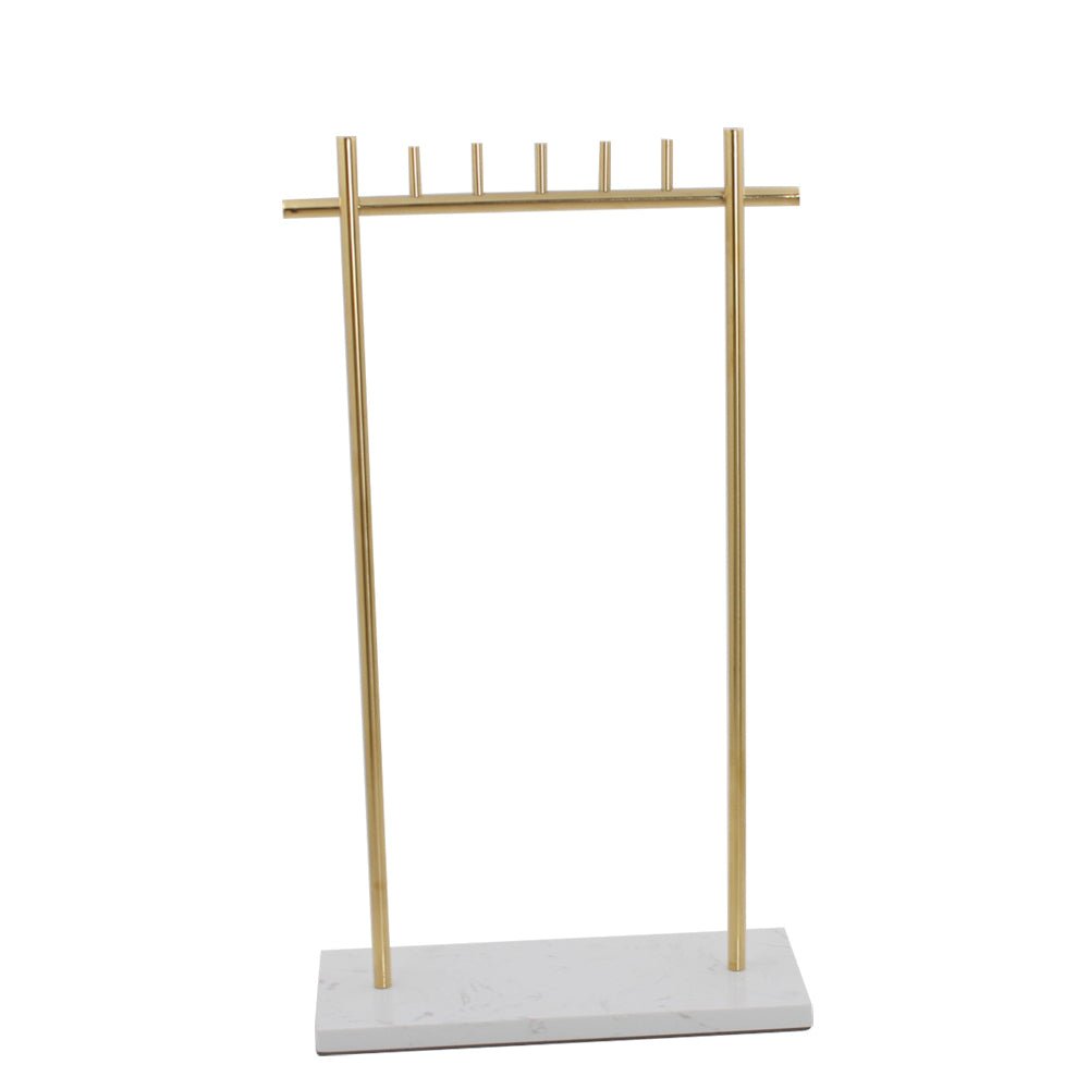 hanging jewelry organizer display Necklace Display Stand tall t bar necklace stand Two Pieces Gold Necklace Display Stand - Hanging Jewelry Organizer Display YIFU DISPLAY