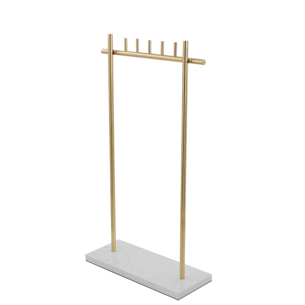 hanging jewelry organizer display Necklace Display Stand tall t bar necklace stand Two Pieces Gold Necklace Display Stand - Hanging Jewelry Organizer Display YIFU DISPLAY