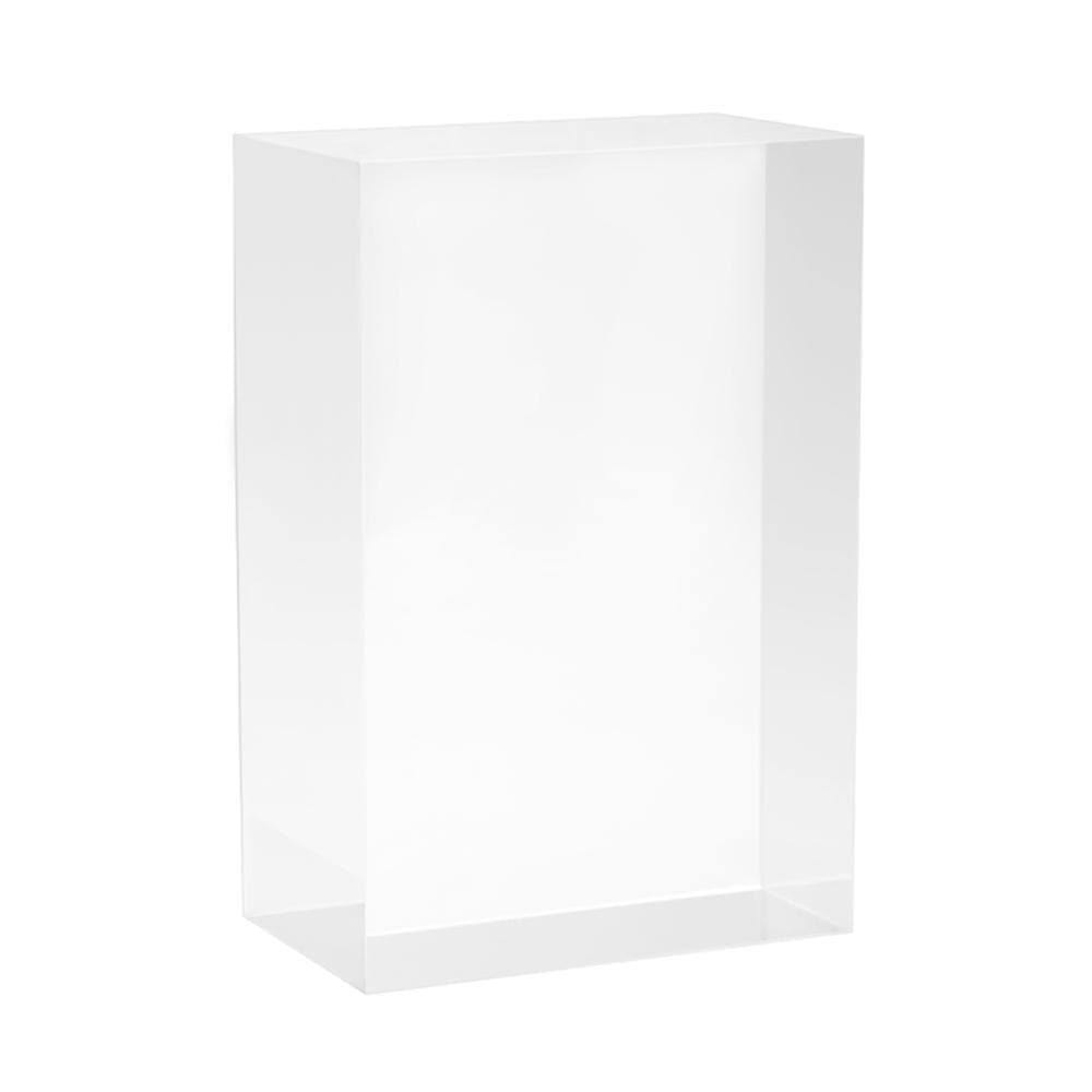 Acrylic Block Acrylic Block for Display Acrylic Display Block Clear Acrylic Block for Display - 6" x 4" x 2.36" YIFU DISPLAY