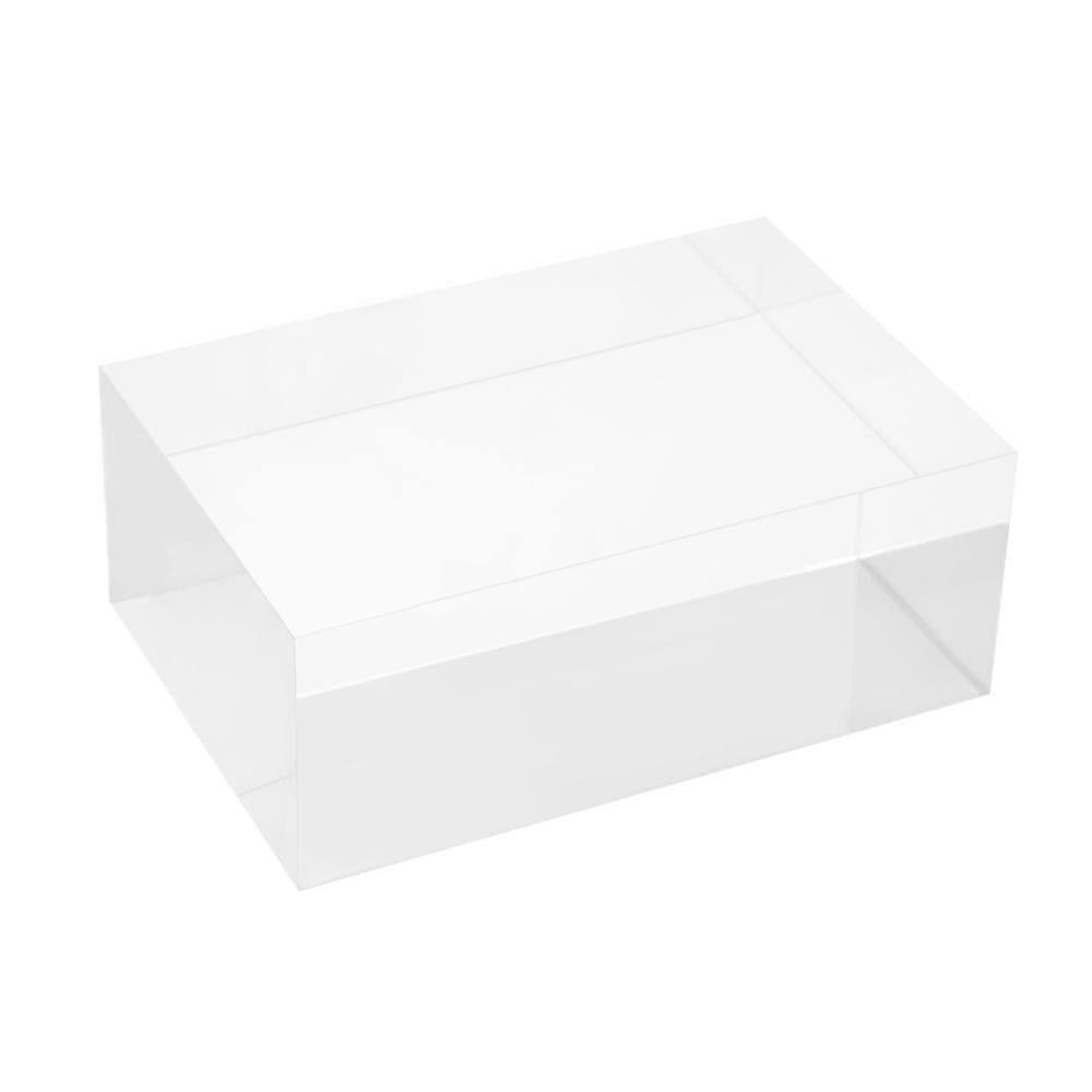 Acrylic Block Acrylic Block for Display Acrylic Display Block Clear Acrylic Block for Display - 6" x 4" x 2.36" YIFU DISPLAY