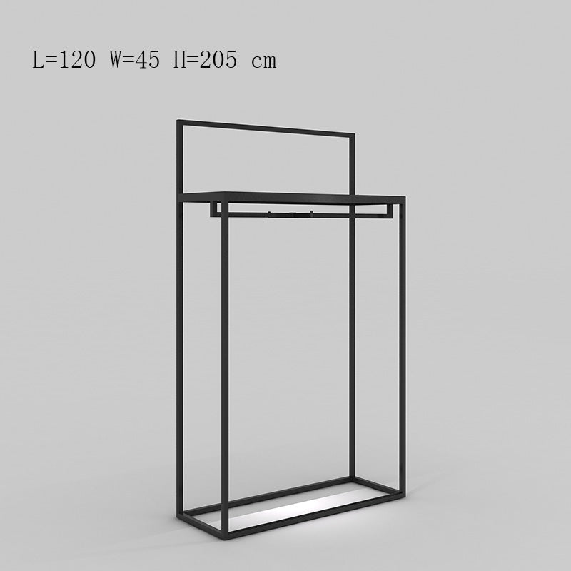 boutique clothing display racks clothing display racks wholesale clothing store racks Clothes Rack Display Shelf Minimalist Display Shelf Floor to Ceiling Shelf Hanging Clothes Rack YIFU DISPLAY