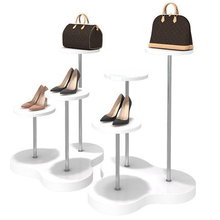 clothes shop window display ideas display props for retail stores display props for sale Clothing and shoes window display stand,display racks for shoe store, small shelves for bag store display. YIFU DISPLAY