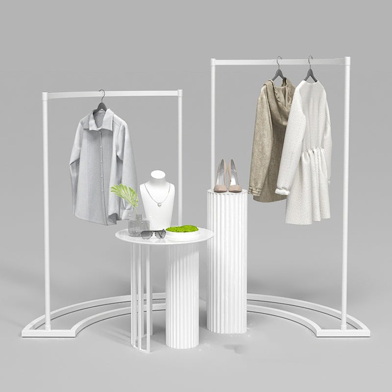 Clothing Shop Display Rack Floor Standing Clothes Rack Gantry Rack Cur ...