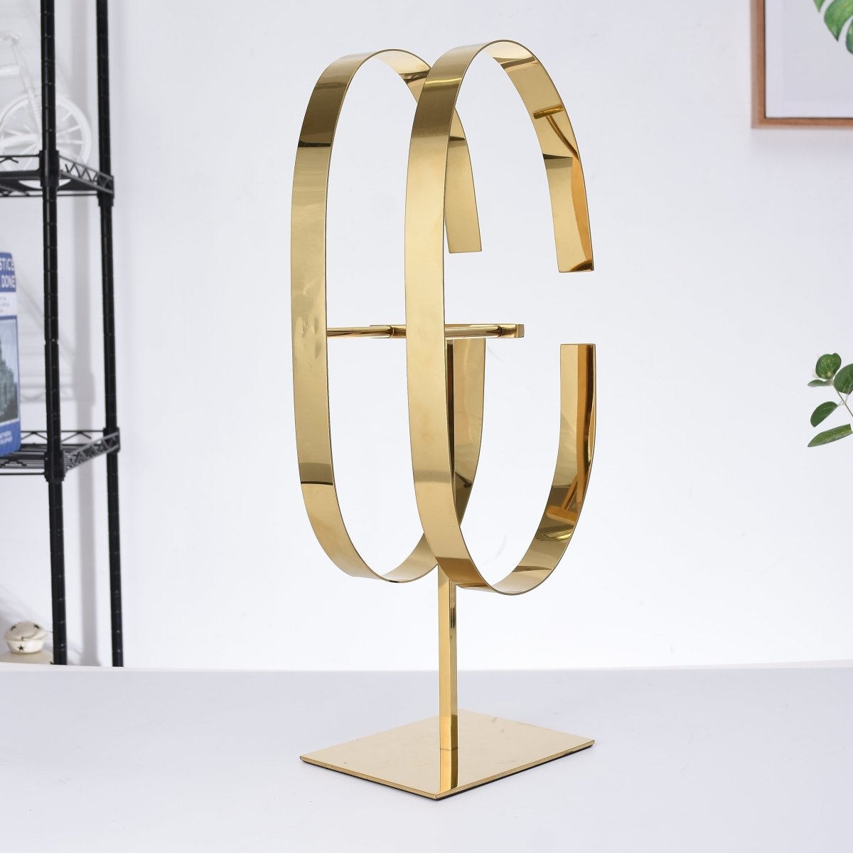 Belt Display Rack Belt Hanger Rack Double Gold Belt Display Rack Double Gold Belt Display Rack YIFU DISPLAY